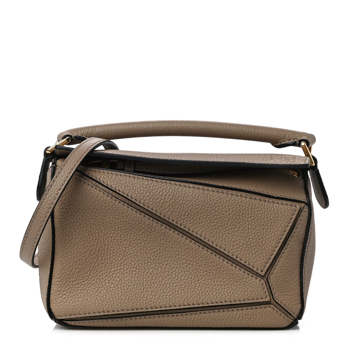 Calfskin Mini Puzzle Bag Sand Mink