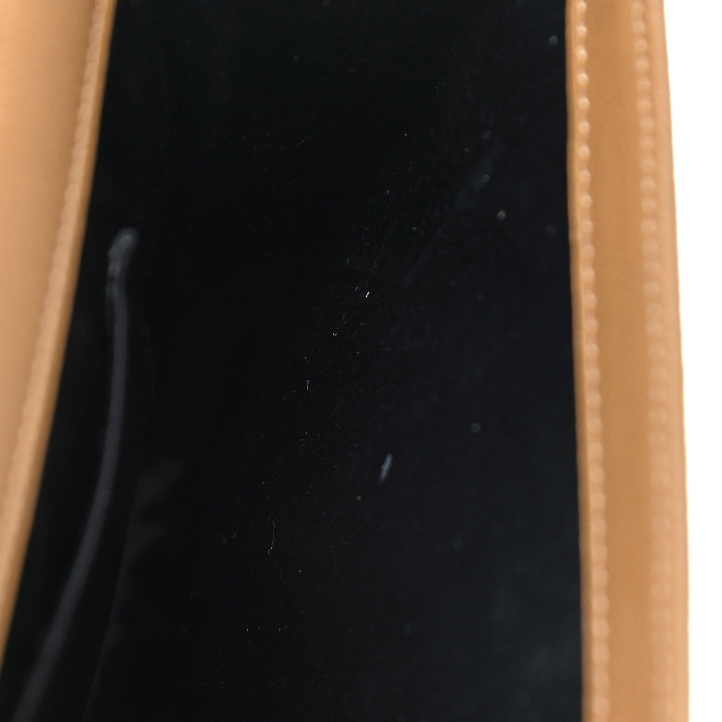 Goatskin Large Belle De Jour Clutch Beige