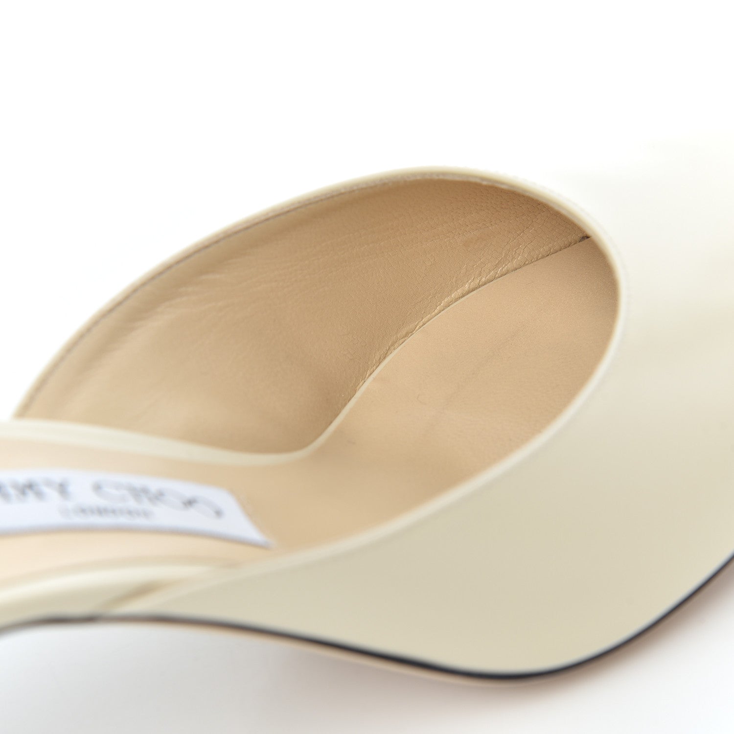 Jimmy Choo Calfskin Rav 65 Pointed Toe Mule Pumps 40.5 Linen 8 of 15
