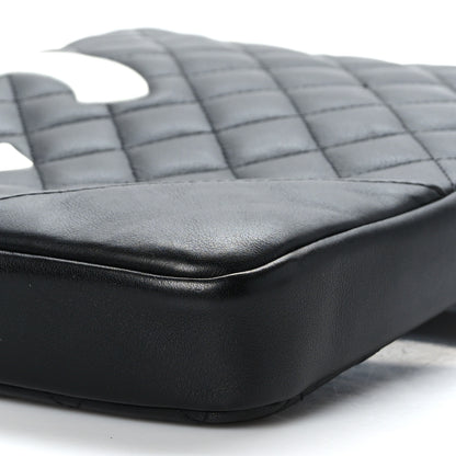Chanel Calfskin Quilted Medium Cambon Messenger Black White 10 of 10