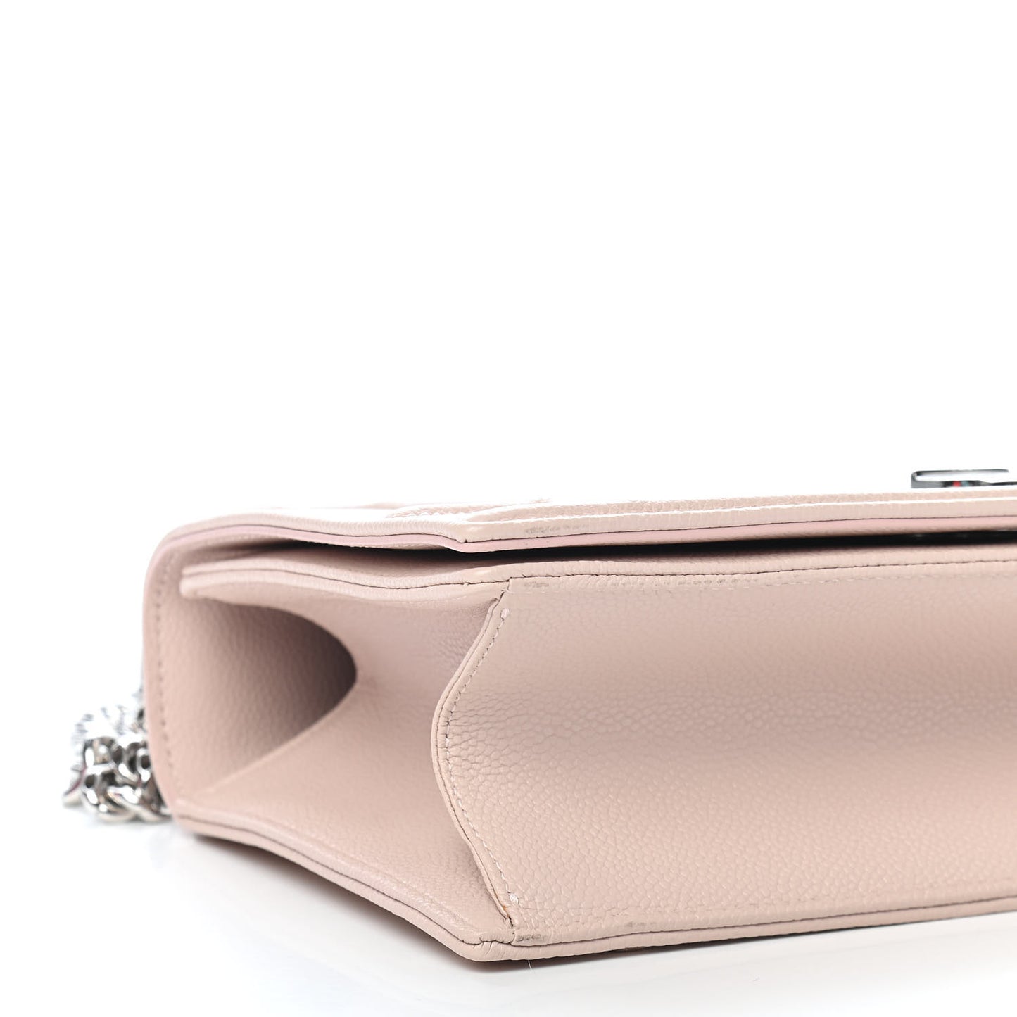 Grained Calfskin Cannage Medium Diorama Flap Bag Rose Poudre