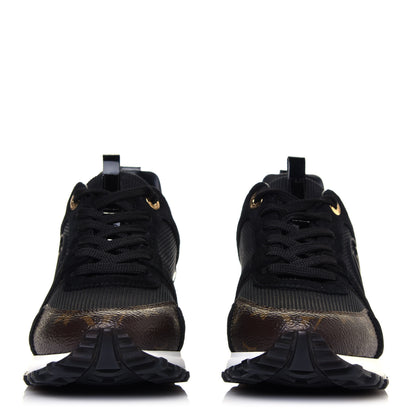 Louis Vuitton Suede Monogram Run Away Sneakers 36 Black 2 of 9