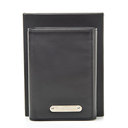 Saint Laurent Smooth Calfskin Compact Wallet Black 10 of 10
