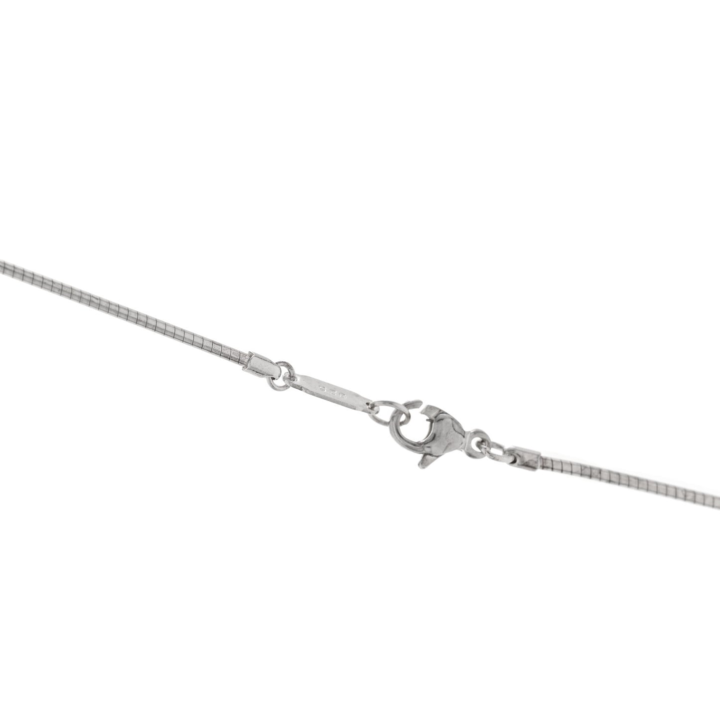 Sterling Silver Stencil Heart Pendant Necklace