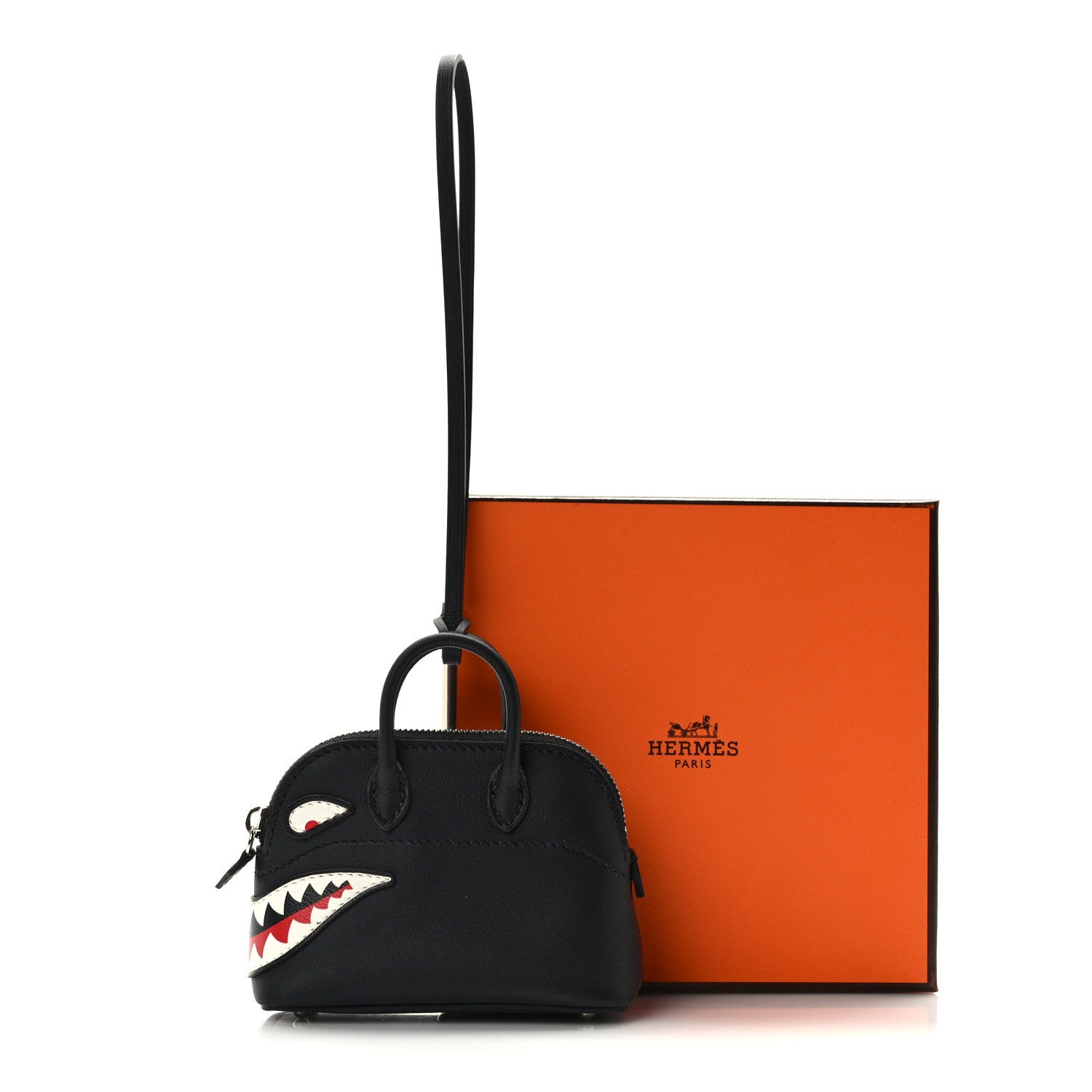 Hermes Swift Shark Bolide Bag Charm Black 8 of 8