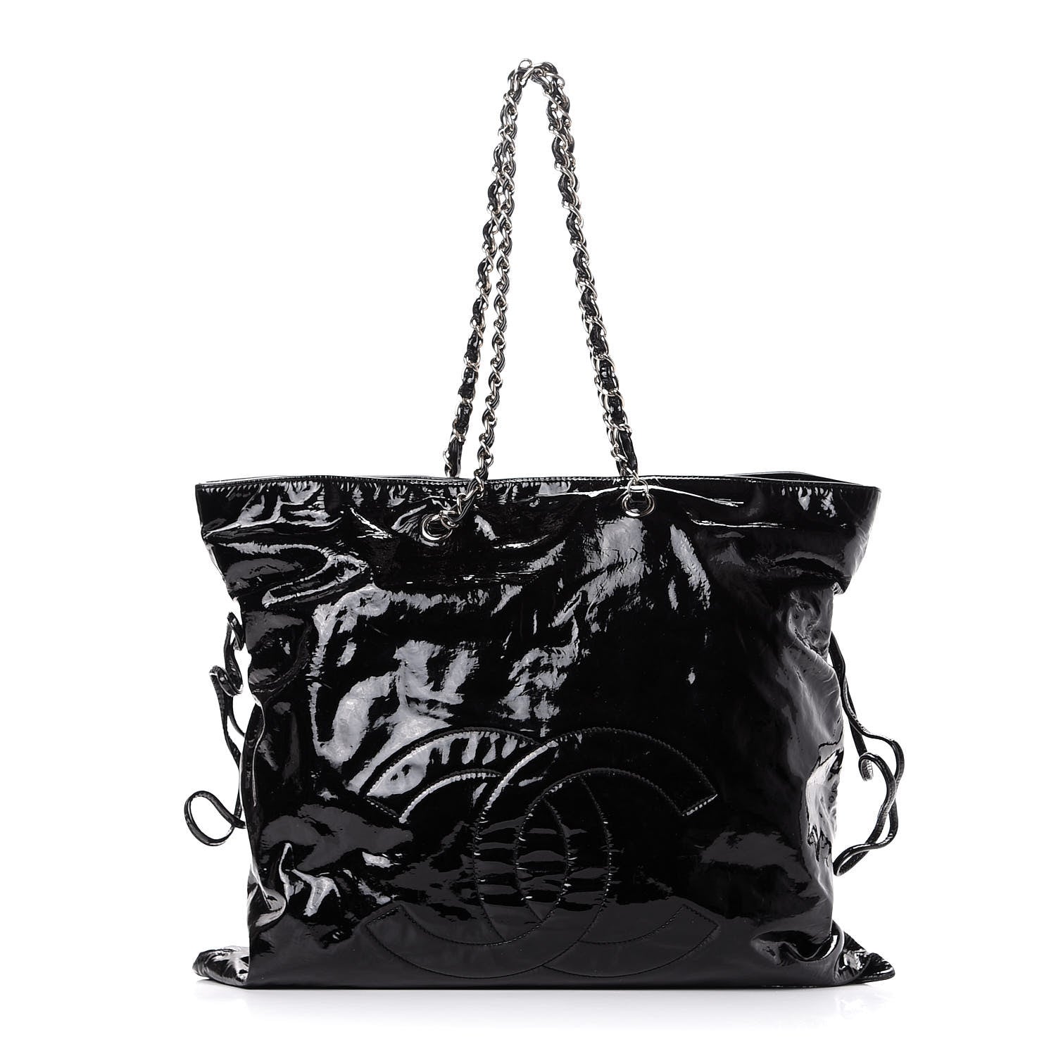Chanel Patent Bonbons Shopper Tote Black 1 of 18