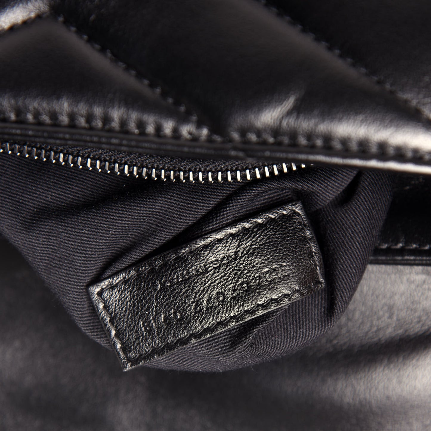 Calfskin Y Quilted Monogram Toy Loulou Crossbody Bag Black