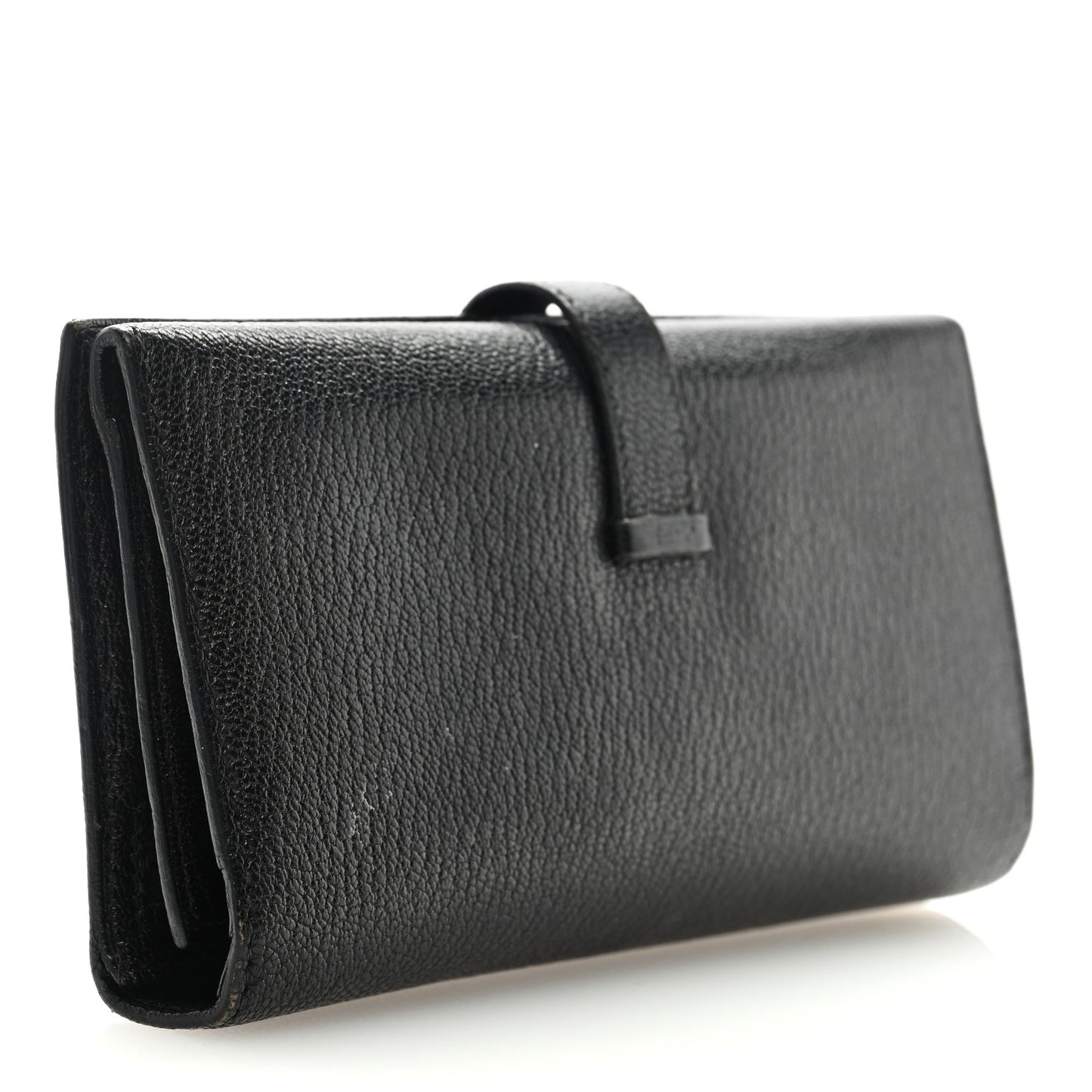 Chevre Mysore Bearn Tri-Fold Wallet Black