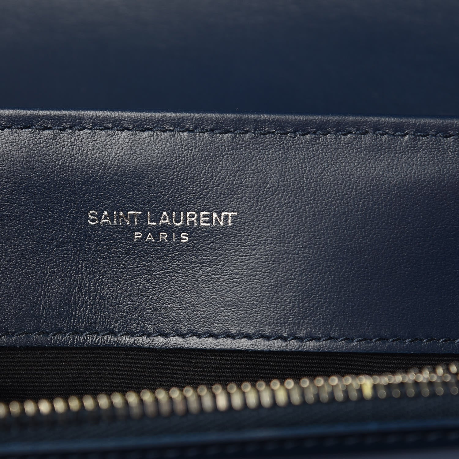 Saint Laurent Calfskin Y Quilted Monogram Medium Loulou Chain Satchel Denim Blue 9 of 11
