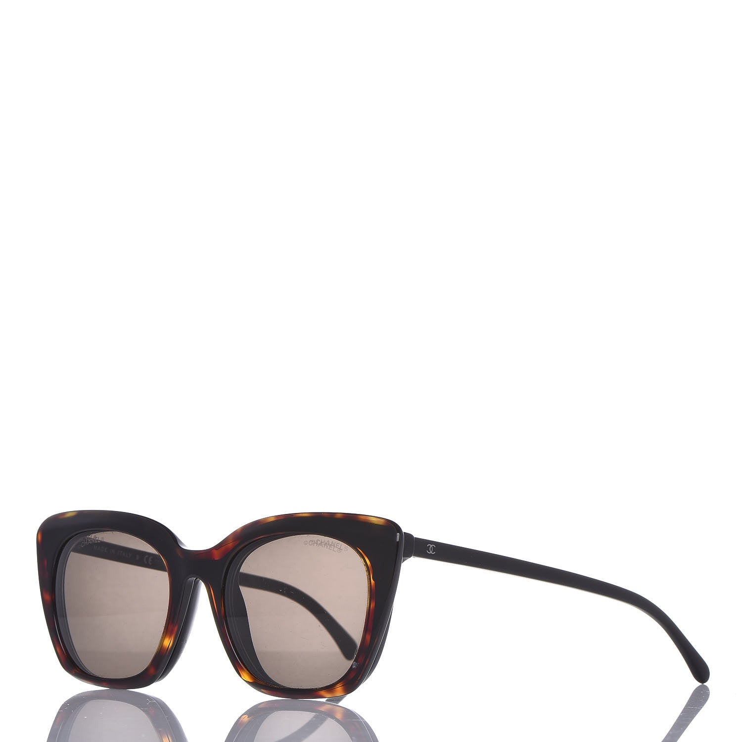 Chanel CC Clip On Sunglasses Set 5392 Black 371180 – FASHIONPHILE