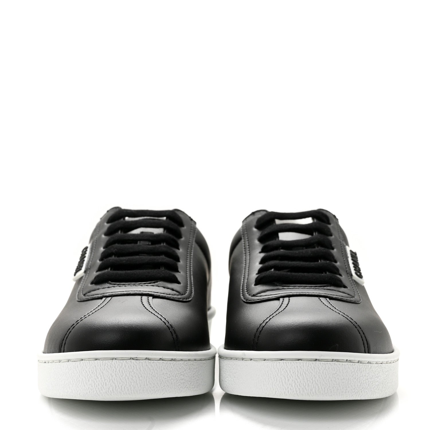 Chanel Calfskin CC Womens Sneakers 37 Black 3 of 10