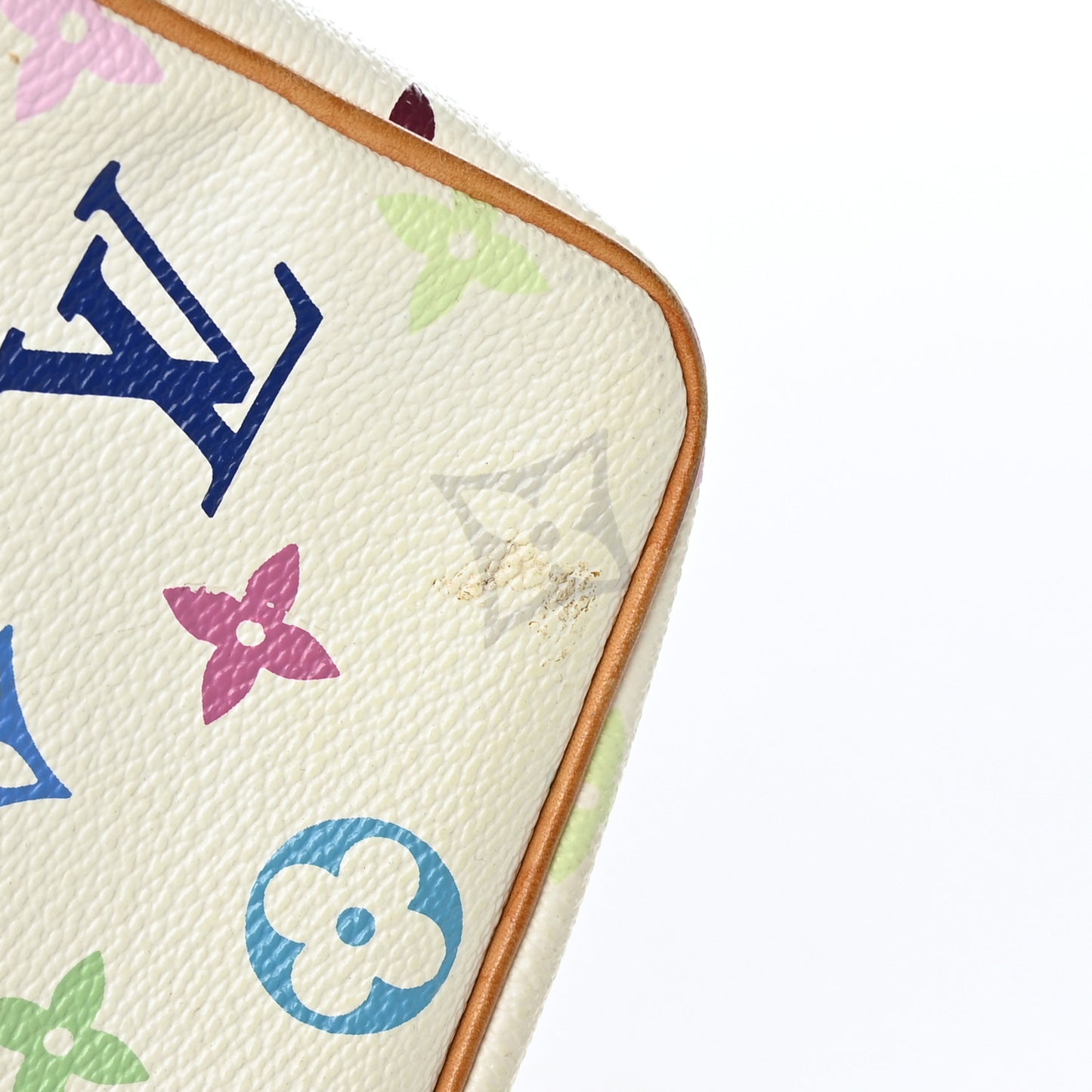 Monogram Multicolor Pochette Accessories White