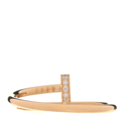 Cartier 18K Yellow Gold Diamond Small Juste Un Clou Ring 59 8.75 3 of 5