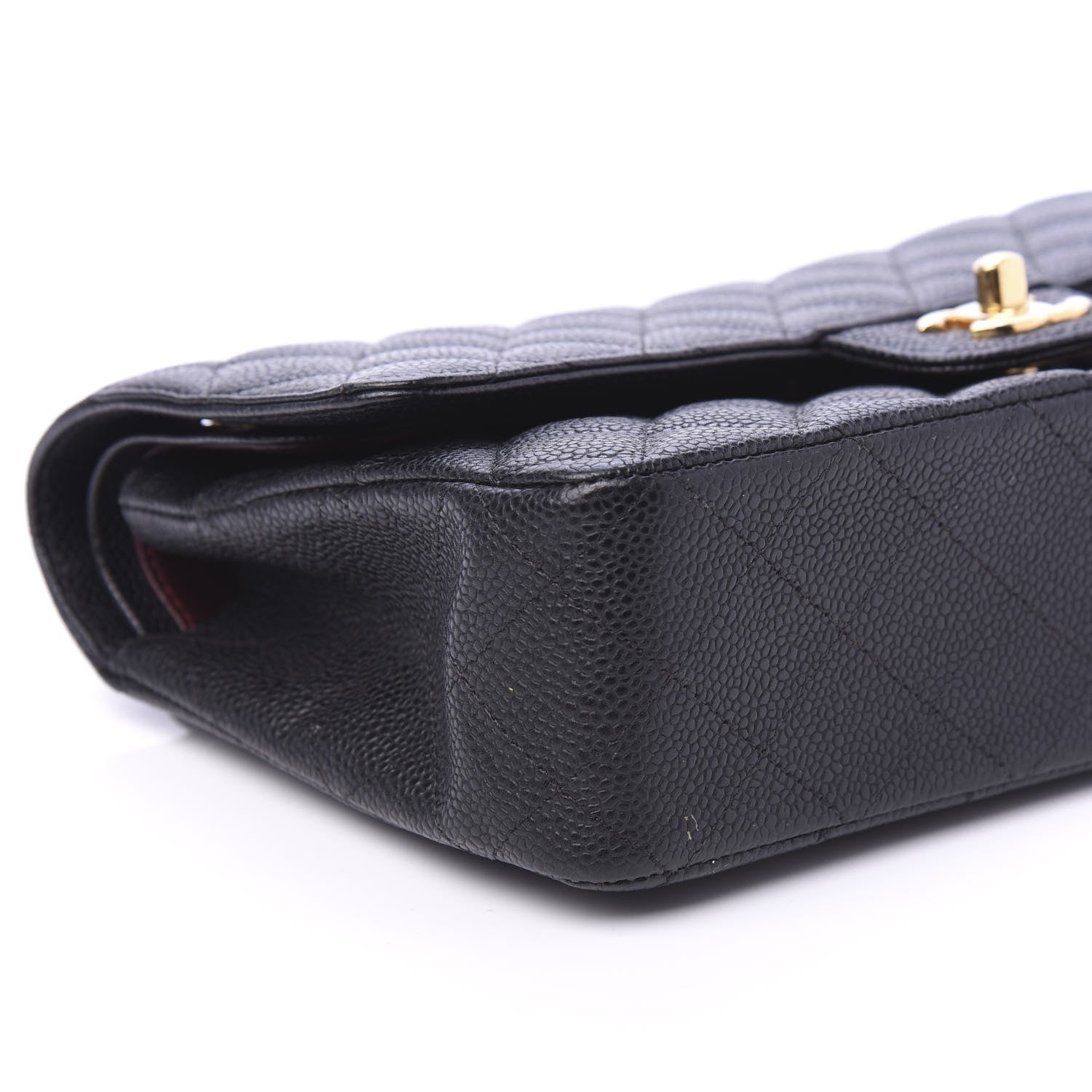 Chanel Caviar Quilted Medium Double Flap Black 7 of 12