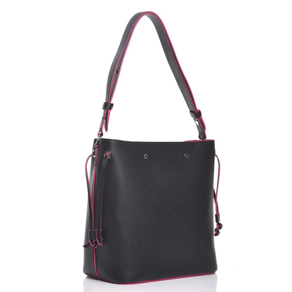 Louis Vuitton Calfskin Lockme Bucket Black 3 of 7