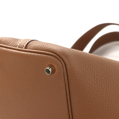 Hermes Taurillon Clemence Picotin Lock 18 PM Gold 12 of 13