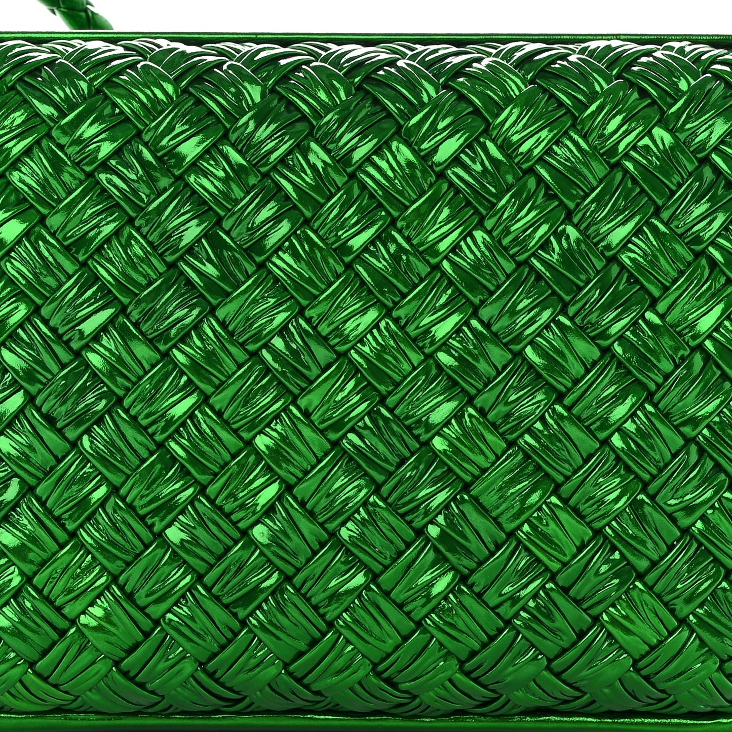 Metallic Calfskin Intrecciato Knot On Strap Envy