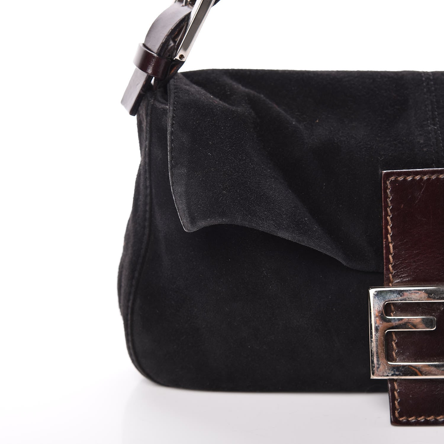 Fendi Suede Baguette Black 11 of 16