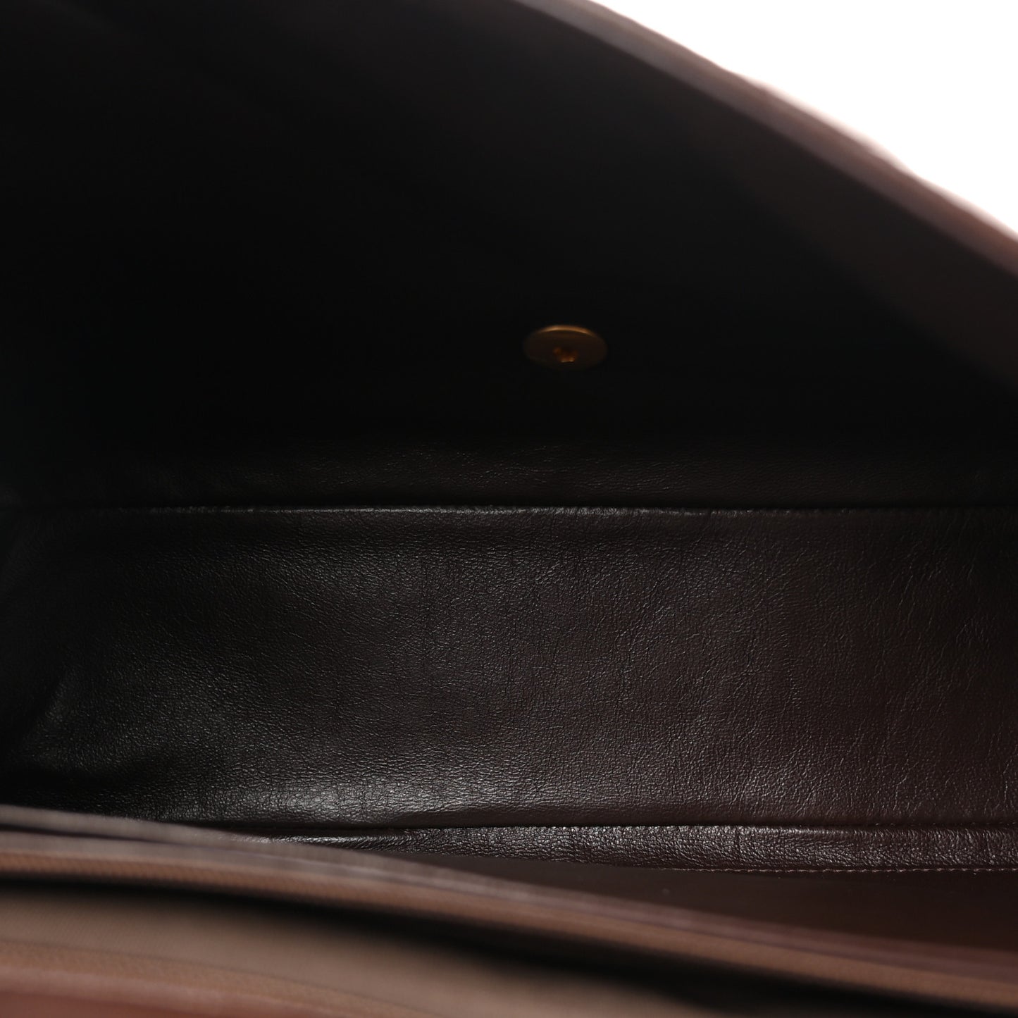 Lambskin Quilted Maxi Single Flap Dark Brown