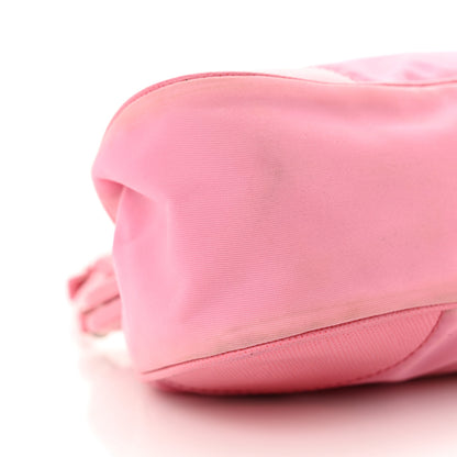 Prada Tessuto Nylon Saffiano Kisslock Shoulder Bag Rosa 9 of 17