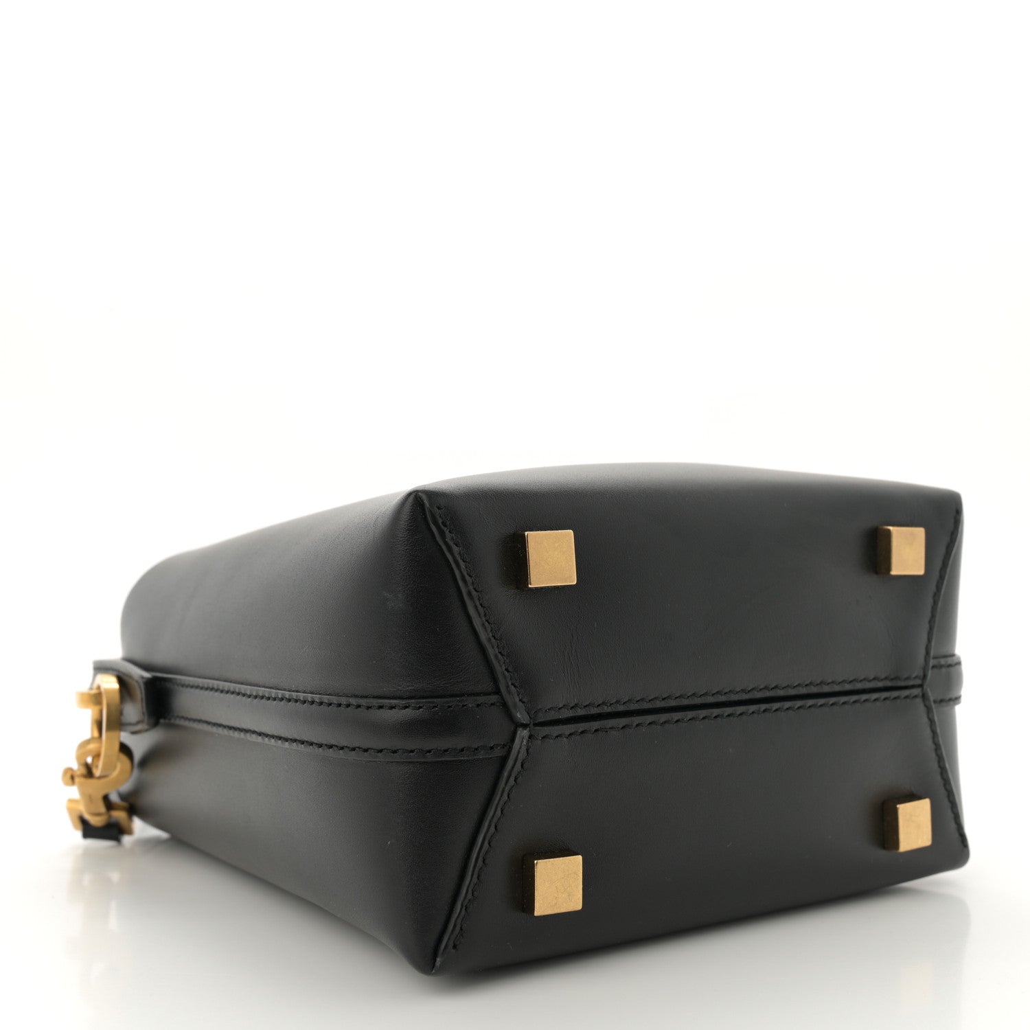 Saint Laurent Shiny Calfskin Le 37 Mini Bucket Bag Black 4 of 11