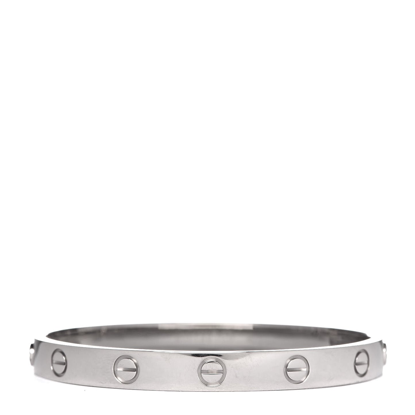 18K White Gold LOVE Bracelet 16