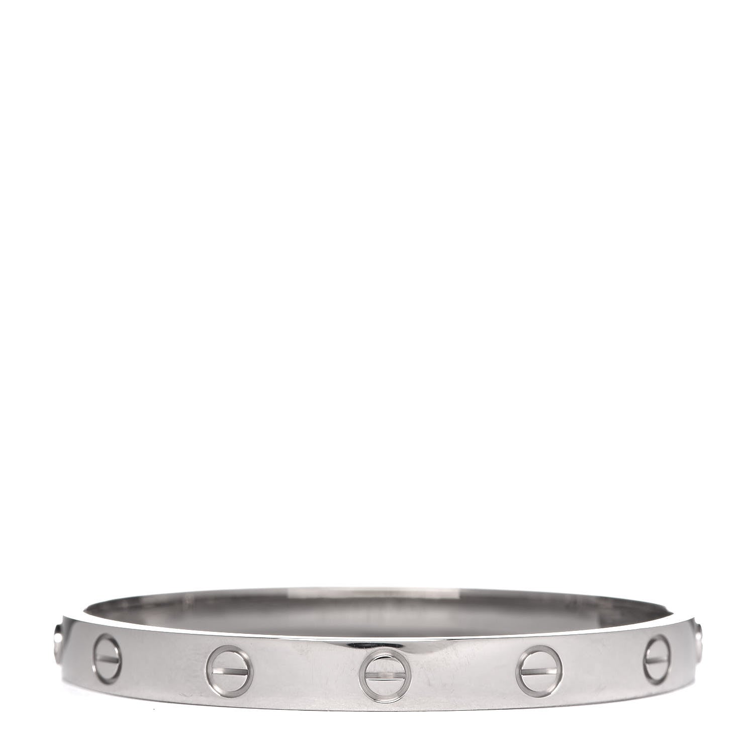 Cartier 18K White Gold LOVE Bracelet 16 3 of 5