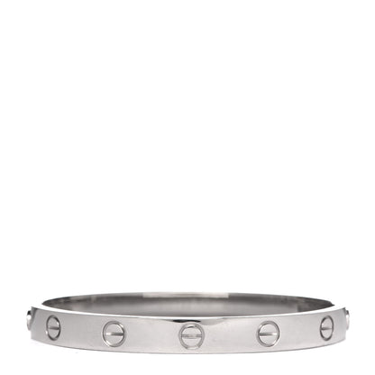Cartier 18K White Gold LOVE Bracelet 16 3 of 5