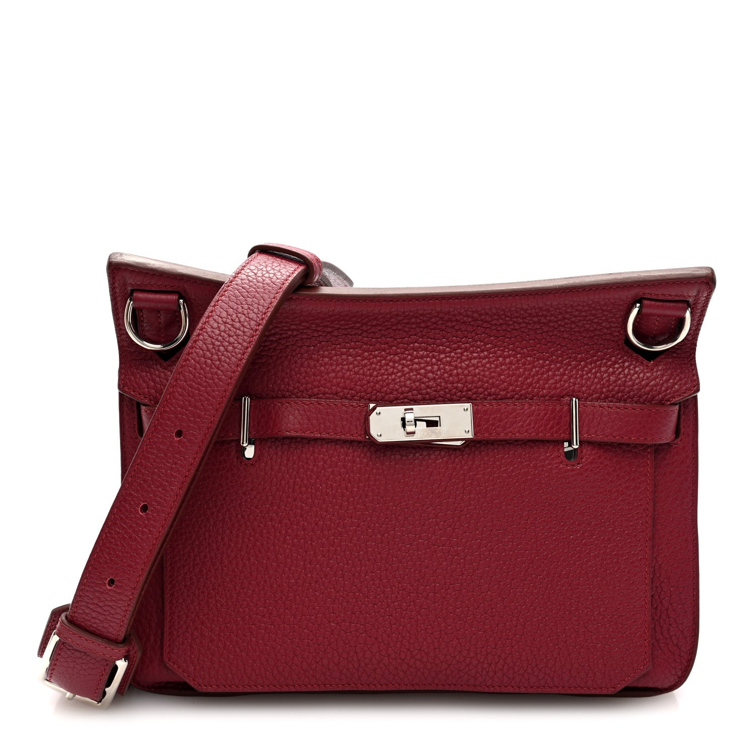 Hermes Taurillon Clemence Jypsiere 28 Rubis 1 of 10