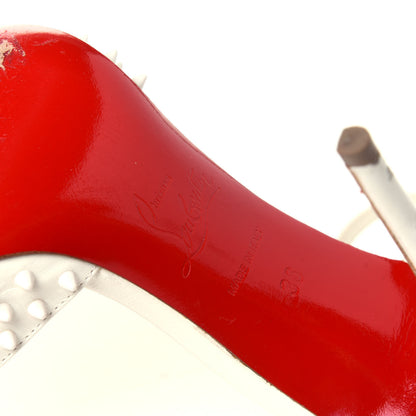 Christian Louboutin Kid Baila Spike 100 Pumps 36 White 10 of 12