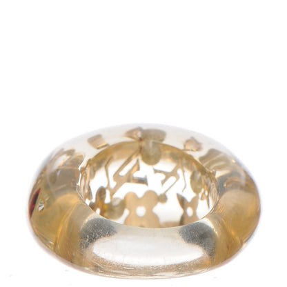 Louis Vuitton Resin Swarovski Crystal Inclusion Ring 5.5 Transparent 4 of 4