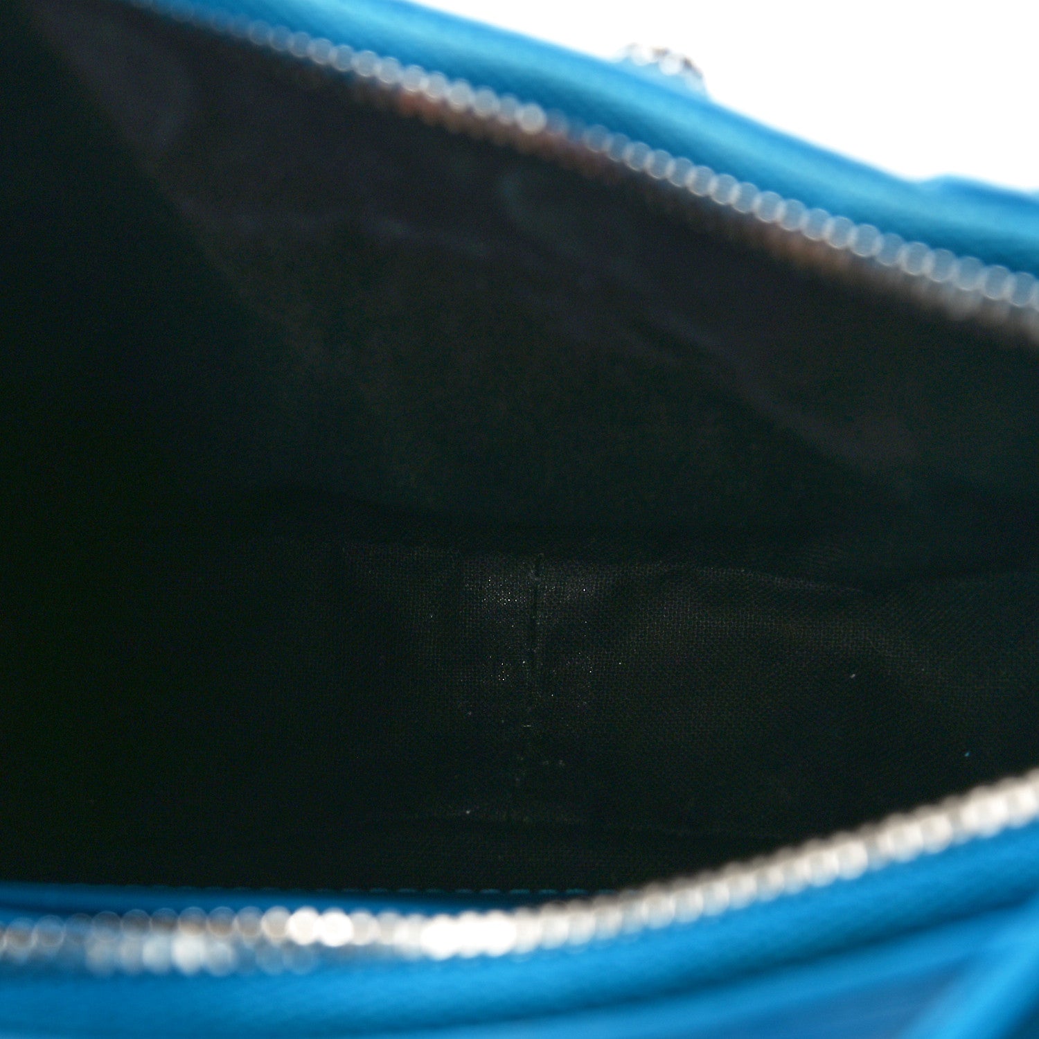 Balenciaga Extra Supple Calfskin Crocodile Embossed Crystal Mini Le Cagole Purse With Chain Cyan 5 of 10