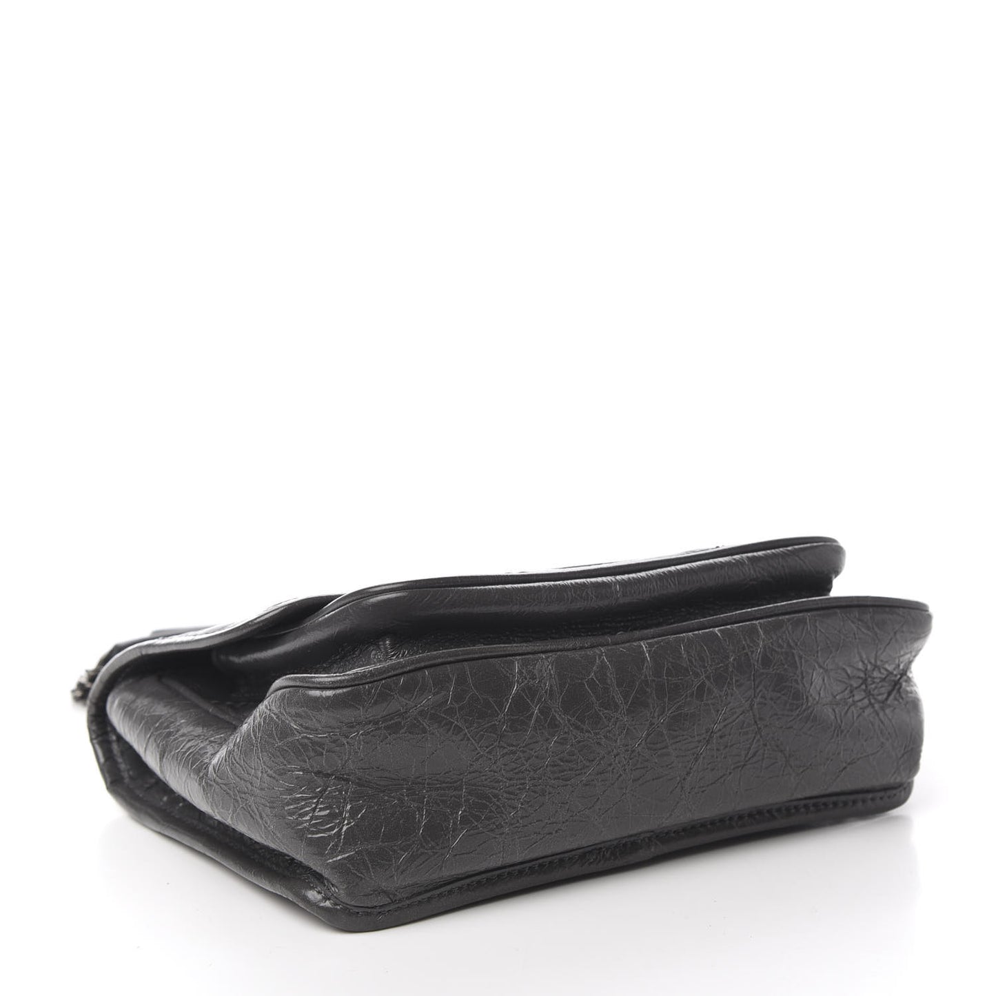 Crinkled Calfskin Matelasse Monogram Baby Niki Chain Satchel Storm