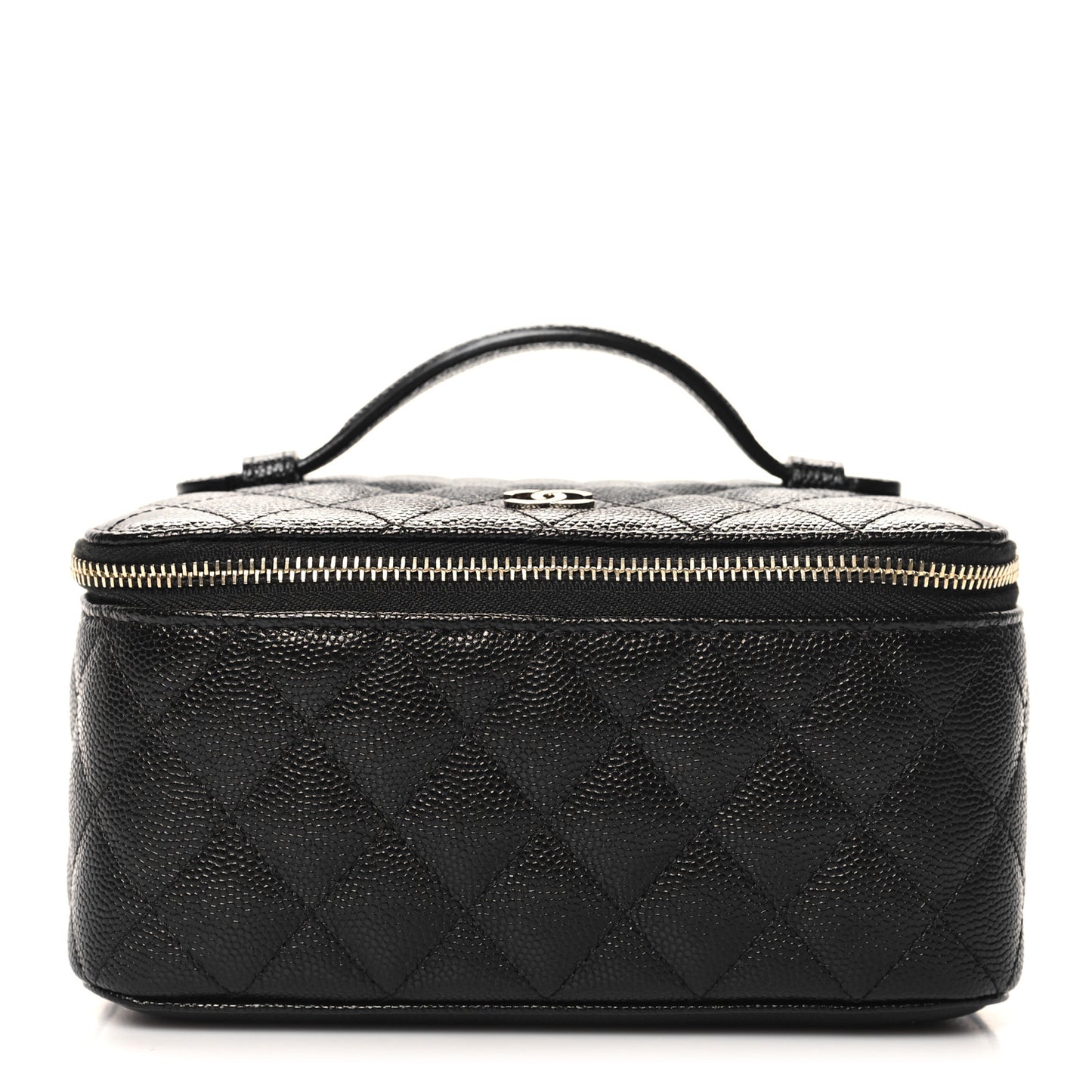Caviar Quilted Jewelry Box Black