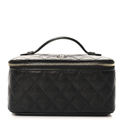 Chanel Caviar Quilted Jewelry Box Black 1 of 8