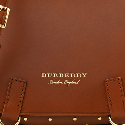 Burberry Calfskin Studded Bridle Satchel Tan 9 of 11