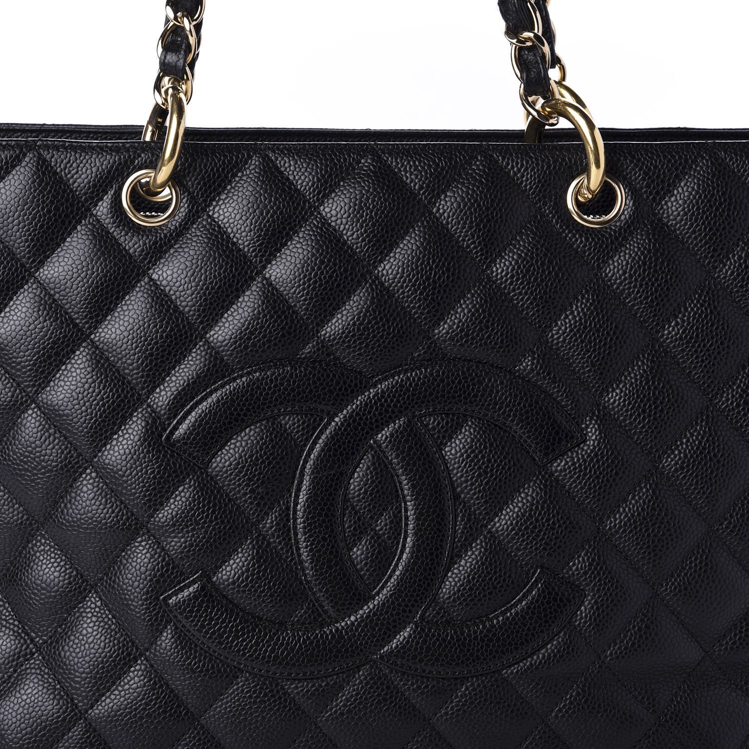 Chanel Caviar Quilted Grand Shopping Tote GST Black 10 of 12