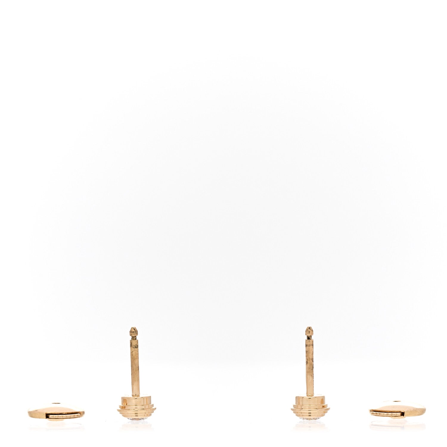 Cartier 18K Yellow Gold Diamond XS D'Amour Earrings 3 of 6