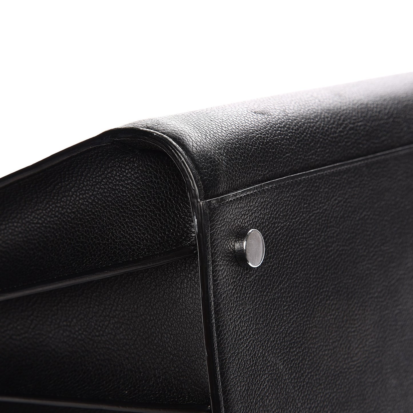 Grained Calfskin Large Sac De Jour Carryall Black