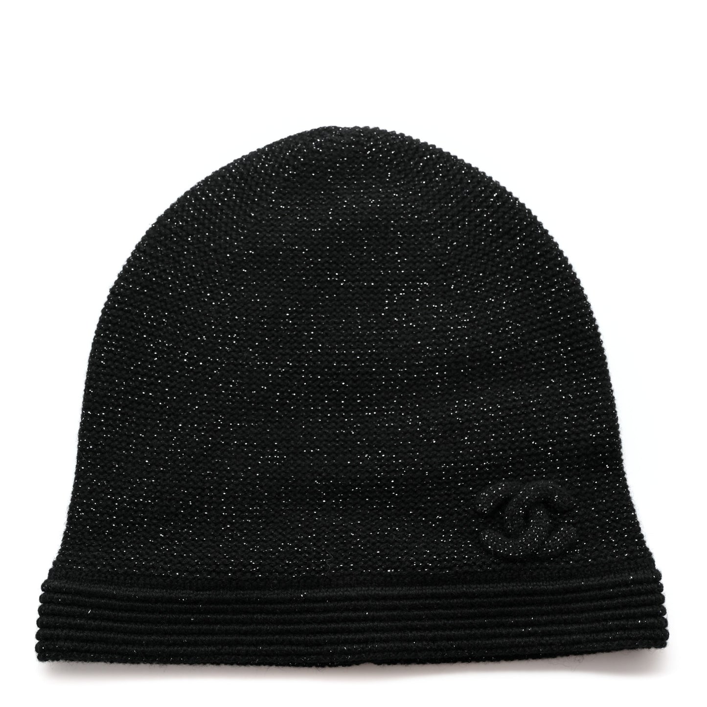 Cashmere Blend CC Beanie Hat Black