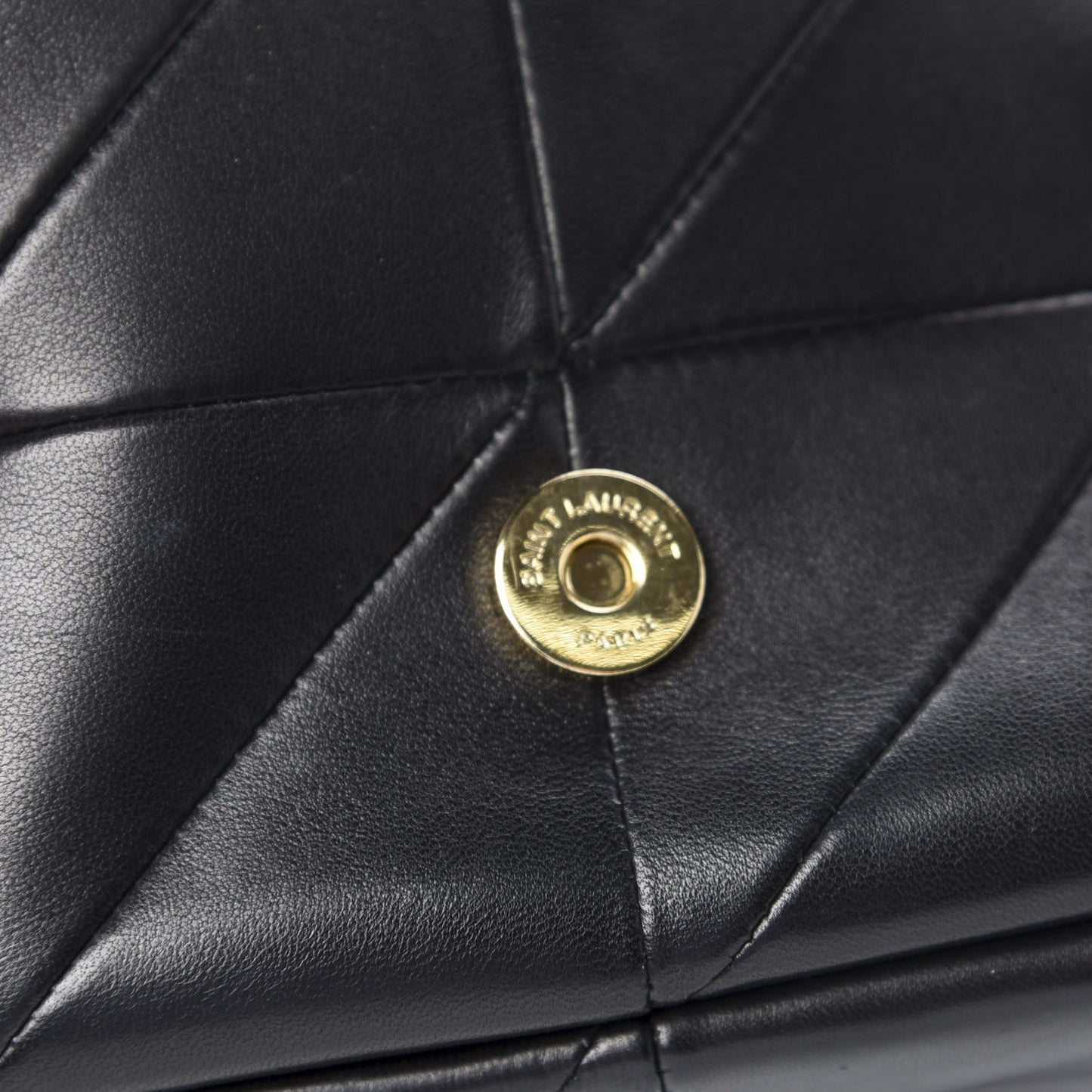 Lambskin Patchwork Monogram Medium Jamie Black