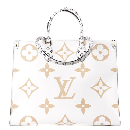 Louis Vuitton Monogram Giant Onthego GM Kaki Beige 1 of 9