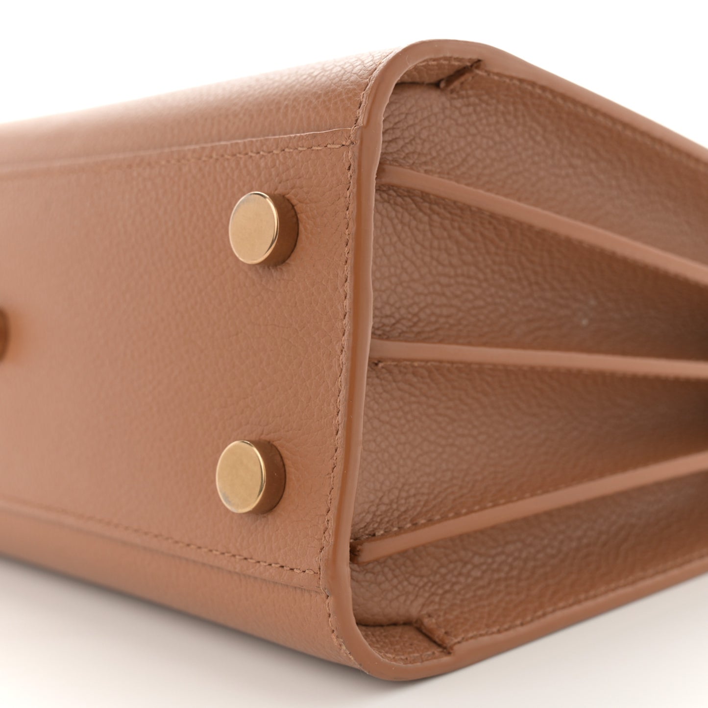 Grained Calfskin Nano Sac De Jour Cinnamon