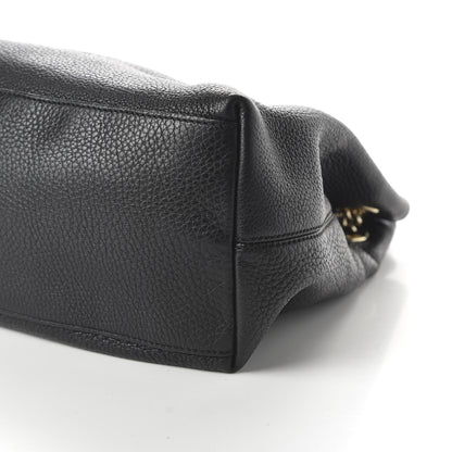 Gucci Pebbled Calfskin Medium Soho Chain Shoulder Bag Black 7 of 12