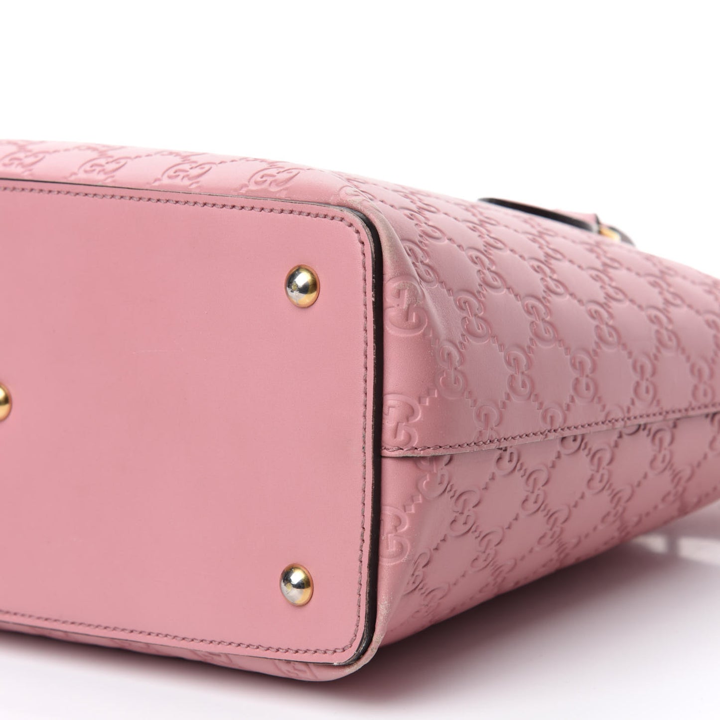 Guccissima Signature Linea A Foldover Tote Rose Baby Candy