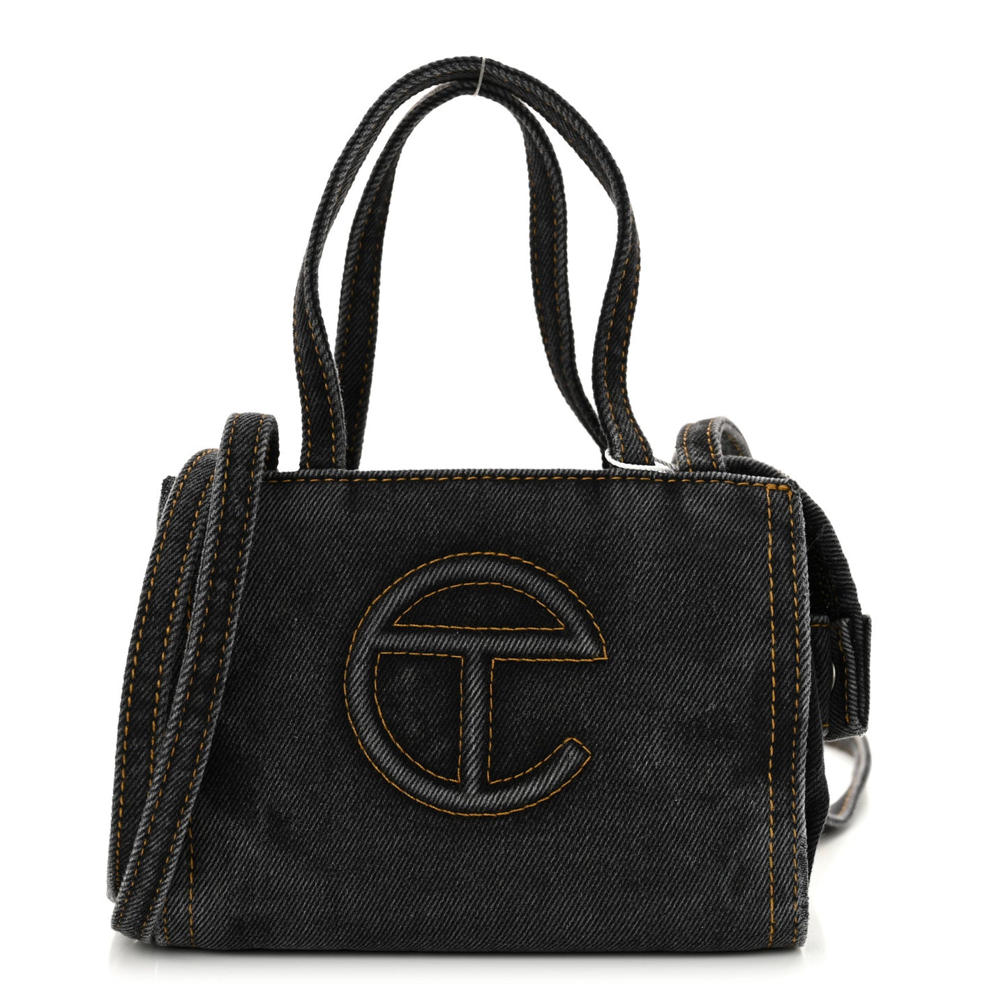 Denim Small Shopping Bag Black