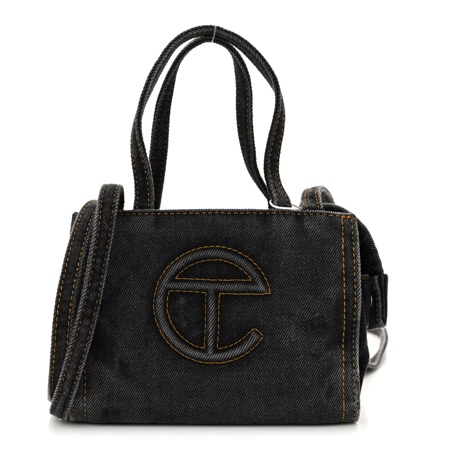 Telfar Denim Small Shopping Bag Black 1 of 10