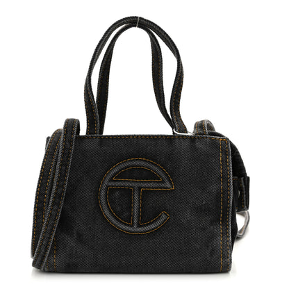 Telfar Denim Small Shopping Bag Black 1 of 10