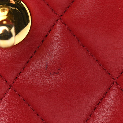 Chanel Lambskin Quilted Flap Waist Belt Bag 75 30 Red 10 of 10