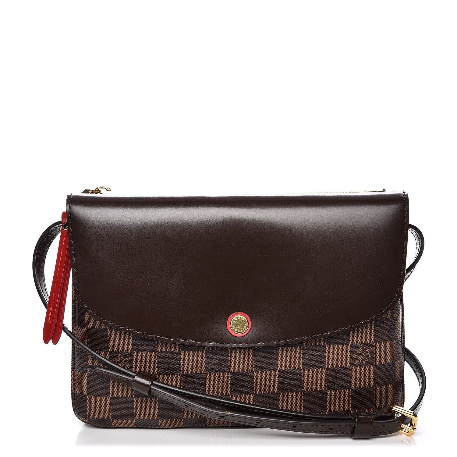 Louis Vuitton Damier Ebene Twice Cherry 1 of 8